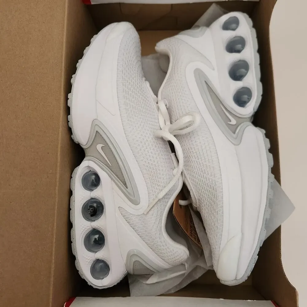 Nike Air Max Dn Shoes (FJ3145-102, White/White/Metallic Silver/White) Size 9.5 - Picture 9 of 10